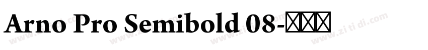 Arno Pro Semibold 08字体转换